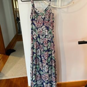 French Connection Women's 2 Extra Small XS Floral Maxi Long Dress